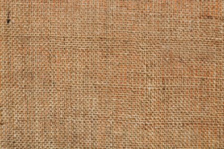 rough brown burlap sackcloth background texture. Vintage, copy spaceの写真素材