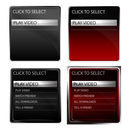 Liquid Menu Boxのイラスト素材