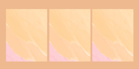 Set of vector abstract hand painted watercolor backgrounds. Pastel colors.の写真素材