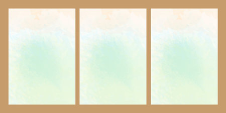 Set of abstract watercolor backgrounds for your design. Vector illustration.の写真素材