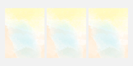Abstract watercolor background. Set of vector watercolor banners. Hand-drawn illustration.の写真素材