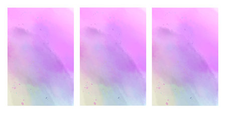 Set of colorful abstract watercolor hand painted background for your design.の写真素材