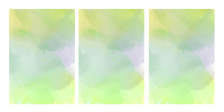 Set of abstract watercolor hand painted background. Texture paper. Vector illustration.の写真素材