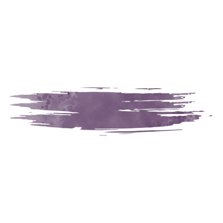 Purple watercolor brush strokes painted background. Texture paper. Vector illustration.のイラスト素材