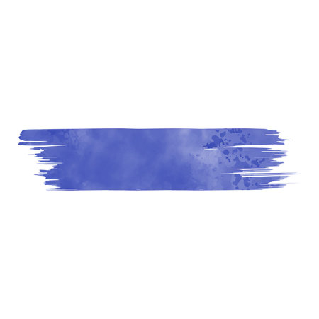 Blue watercolor brush strokes painted background. Texture paper. Vector illustration.のイラスト素材
