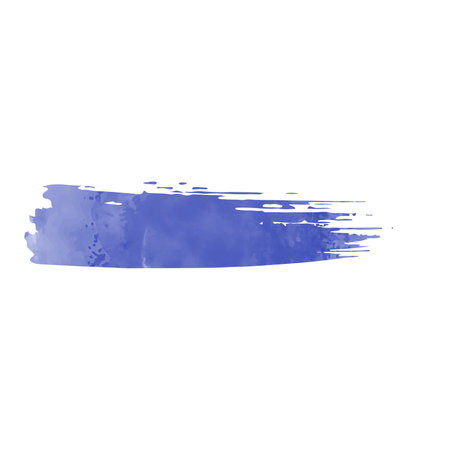 Abstract blue watercolor brush stroke on white background. Texture paper. Vector illustration.のイラスト素材