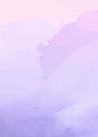 Purple watercolor background. Abstract vector illustration. Texture paper.の写真素材