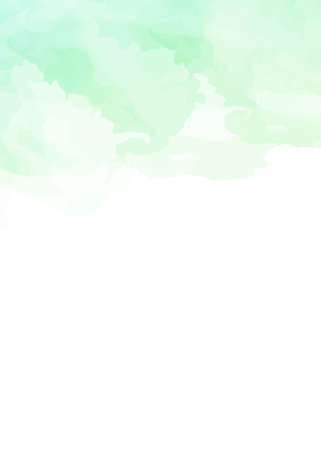 Abstract green watercolor background. Watercolor texture. Vector illustration.の写真素材