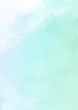 Blue watercolor background for your design. Vector illustration.の写真素材