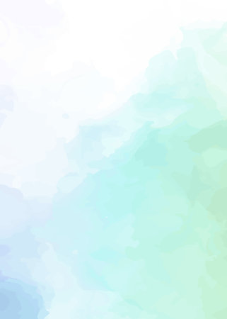 Abstract watercolor background. Blue and green colors. Vector illustration.の写真素材