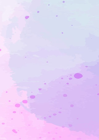 Abstract background with watercolor stains. Vector illustration. Pink, blue, purple colors.の写真素材