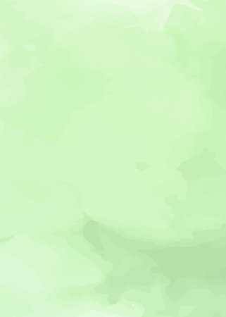 Green watercolor background. Abstract vector watercolor background for your design.の写真素材