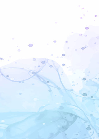 Abstract blue watercolor background for your design. Vector Illustration.のイラスト素材