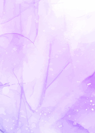 Abstract watercolor background. Texture paper. Vector illustration. Purple color.のイラスト素材