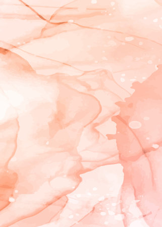 Pink abstract watercolor background. Hand-drawn illustration. Vector.のイラスト素材