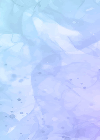 Abstract blue watercolor background. Vector illustration. Watercolor texture.のイラスト素材