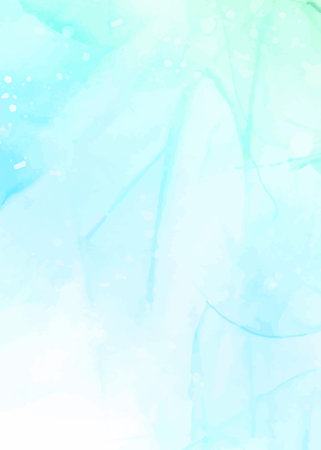Abstract blue watercolor background. Watercolor texture. Vector illustration.のイラスト素材