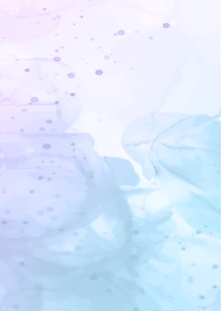 Abstract blue watercolor background. Texture paper. Vector illustration for your design.のイラスト素材
