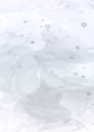 Abstract white watercolor background for your design. Digital art painting.のイラスト素材