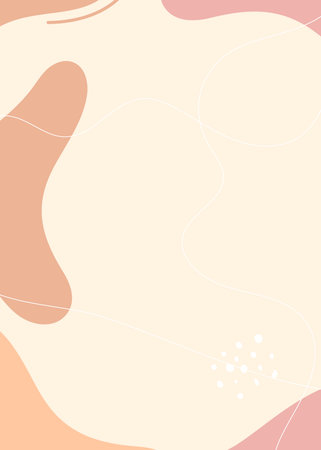 Abstract background with spots and lines. Vector illustration for your design.の写真素材