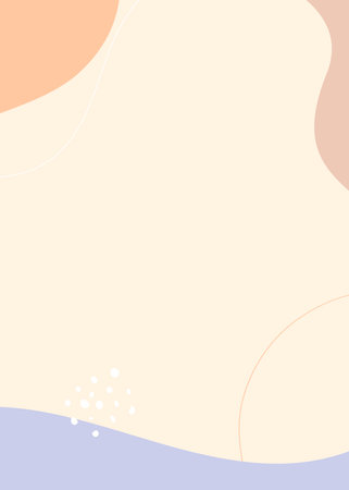 Minimalist abstract background in pastel colors. Vector illustration.の写真素材