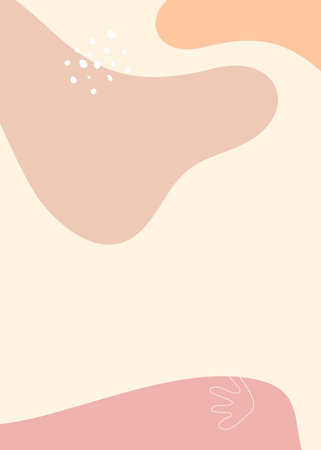 abstract background with liquid shapes, vector illustration in pastel colorsの写真素材