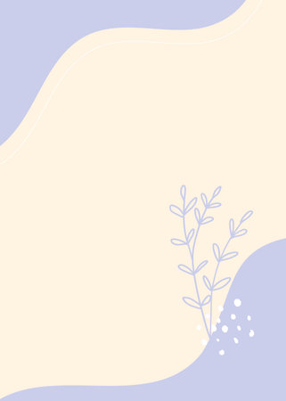 Abstract floral background. Hand drawn vector illustration in pastel colors.の写真素材
