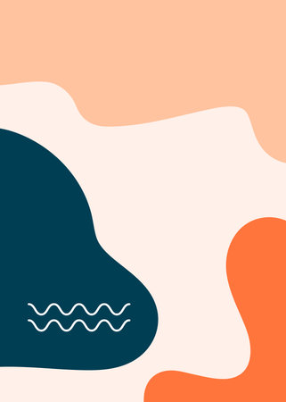 Abstract background with liquid shapes and waves. Vector illustration for your designの写真素材