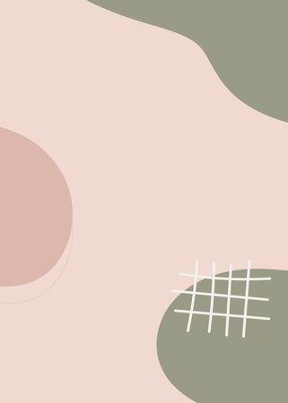Abstract background with hand drawn organic shapes and lines. Vector illustration.の写真素材