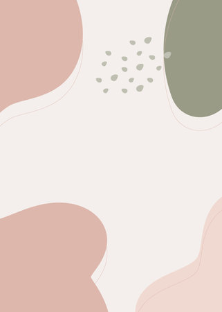 Abstract background with liquid shapes in pastel colors. Vector illustration.の写真素材