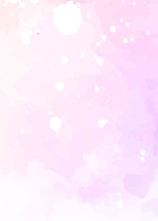 Pink watercolor texture background. Hand drawn watercolor texture. Vector illustration.の写真素材
