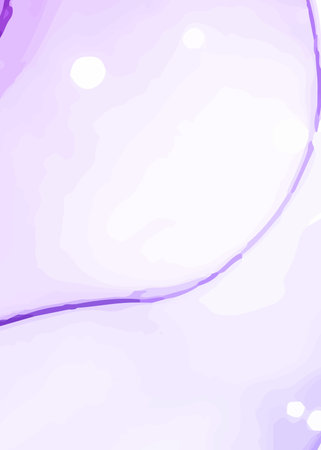 Illustration of a purple watercolor background with some smooth lines in itの写真素材