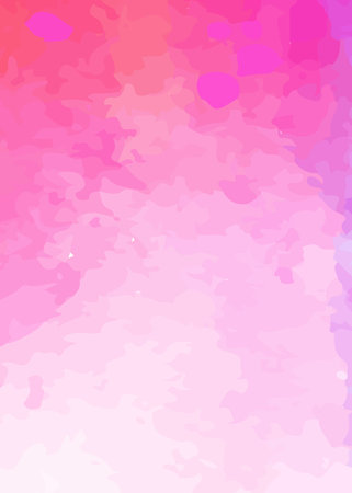 Abstract pink watercolor background. Vector illustration. Gradient mesh.の写真素材