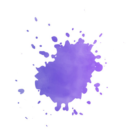 Abstract watercolor splash isolated on a white background. Vector illustration.の写真素材