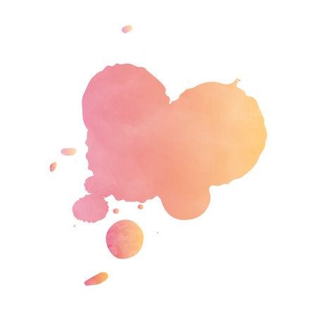 Abstract watercolor splash. Watercolor drop. Vector Illustration.の写真素材