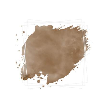 Abstract watercolor hand painted background. Ink stain. Vector illustration.の写真素材