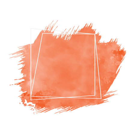 Vector watercolor frame. Grunge background. Vector illustration.の写真素材