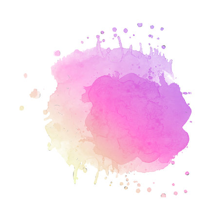 Abstract watercolor splash on a white background. Design element. Vector illustration.の写真素材