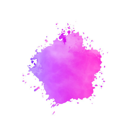 Abstract watercolor splash. Vector illustration. Green watercolor spot.のイラスト素材