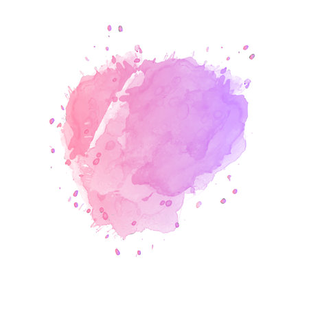 Abstract watercolor background. Vector illustration. Pink and purple watercolor stains.の写真素材