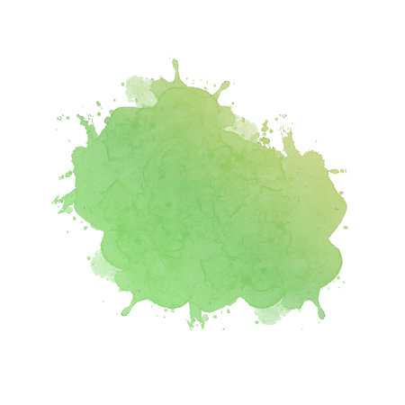 Abstract purple watercolor brush stroke on white background. Vector illustration.の写真素材