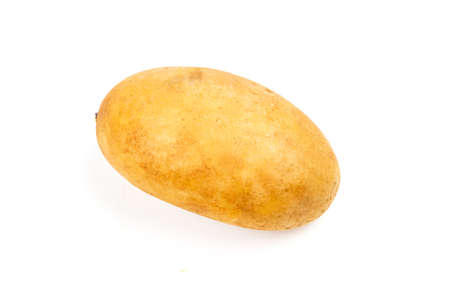 Raw potato isolated on white background.の写真素材