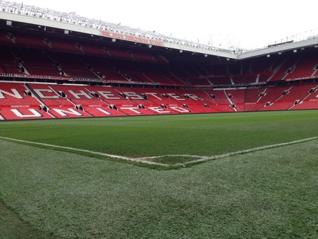 Manchester United. Old Trafford Stadium. Englandの素材