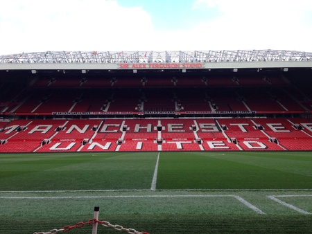 Manchester United. Old Trafford Stadium. Englandの素材
