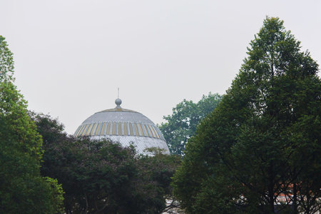 Dome behind forest, Singapore.のeditorial素材