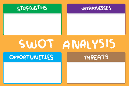 SWOT investigation diagram.のイラスト素材