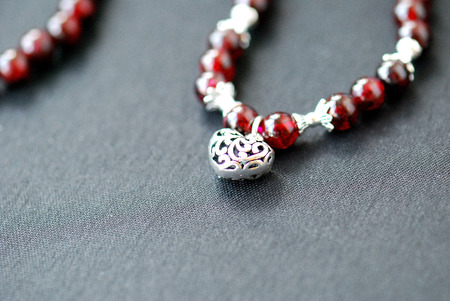 Garnet jewelryの写真素材