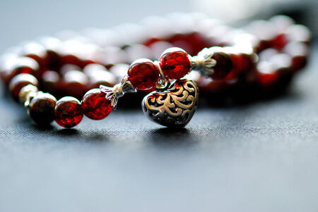 Garnet jewelryの写真素材