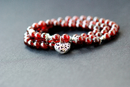 Garnet jewelryの写真素材