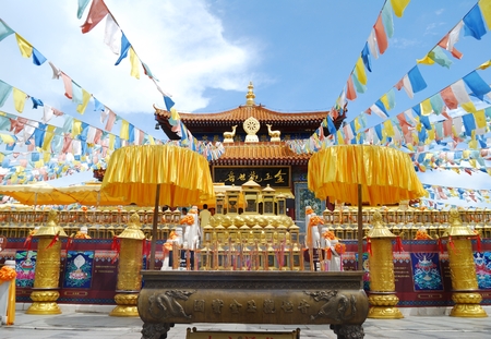 Nanshan Temple scenery at Hainan, Chinaのeditorial素材